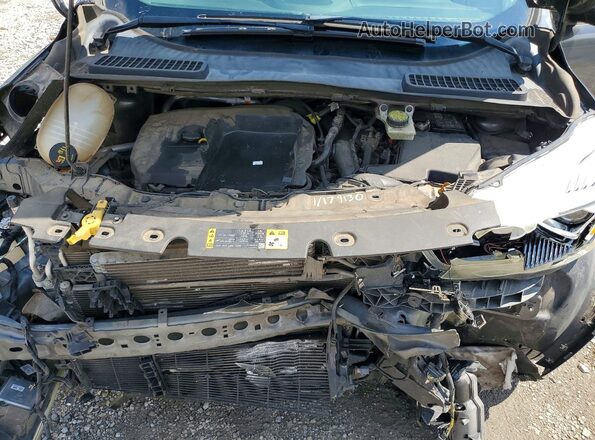 1FMCU9GD6HUC72664 2017 FORD ESCAPE Gray Vista del compartimento del motor