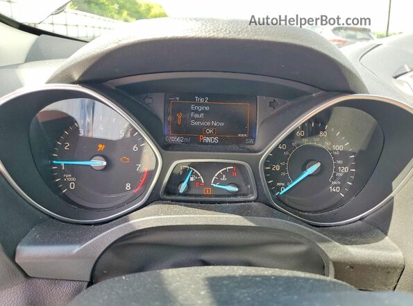 1FMCU9GD6HUC72664 2017 FORD ESCAPE Gray Vista del cuadro de instrumentos