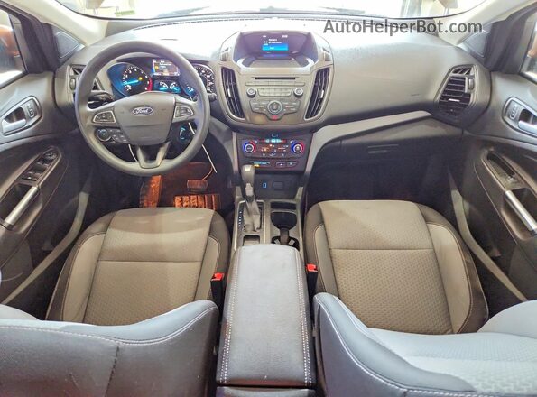 1FMCU9GD6HUC85799 2017 FORD ESCAPE Brown Dashboard view