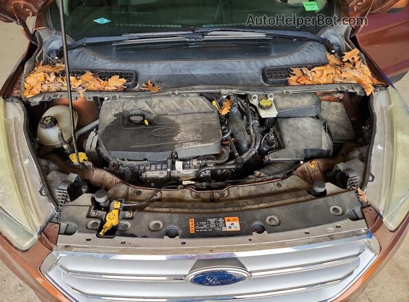 1FMCU9GD6HUC85799 2017 FORD ESCAPE Brown Engine compartment view