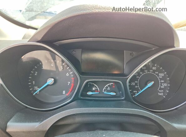 1FMCU9GD6HUD43300 2017 FORD ESCAPE Black Instrument cluster view