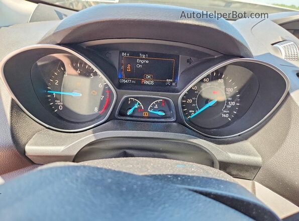 1FMCU9GD6HUE82407 2017 FORD ESCAPE Gold Вид щитка приладів