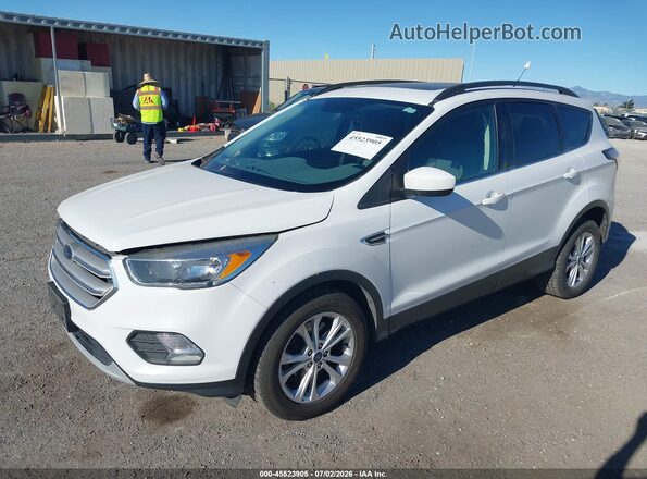 1FMCU9GD6JUA32326 2018 FORD ESCAPE White Przód lewy