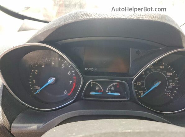 1FMCU9GD6JUA68372 2018 FORD ESCAPE Black ხელსაწყოთა პანელის ხედი