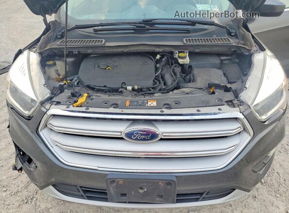 1FMCU9GD6JUA95362 2018 FORD ESCAPE Black ძრავის განყოფილების ხედი