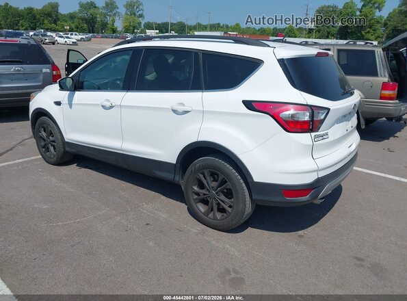 1FMCU9GD6JUB27078 2018 FORD ESCAPE White Trasero izquierdo