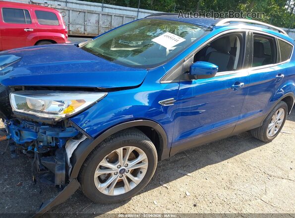 1FMCU9GD6JUB52093 2018 FORD ESCAPE Blue Vista tres cuartos delantera izquierda