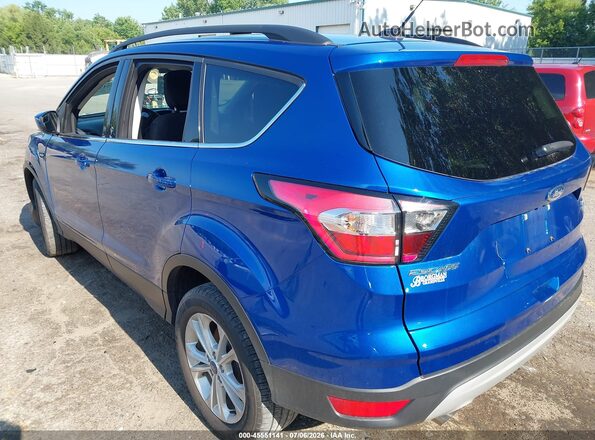 1FMCU9GD6JUB52093 2018 FORD ESCAPE Blue Trasero izquierdo