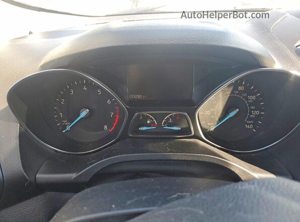 1FMCU9GD6JUC11563 2018 FORD ESCAPE Gray Instrument cluster view