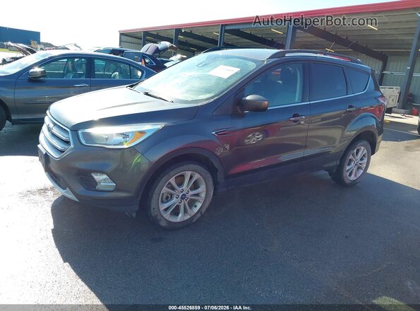1FMCU9GD6JUD07726 2018 FORD ESCAPE Gray Przód lewy