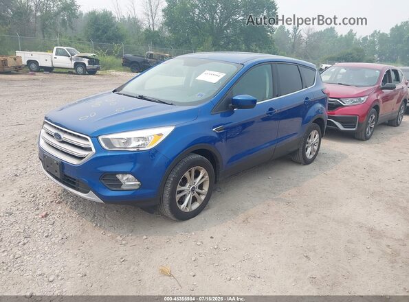 1FMCU9GD6KUA23398 2019 FORD ESCAPE Blue Առջևի ձախ երեք քառորդ տեսարան
