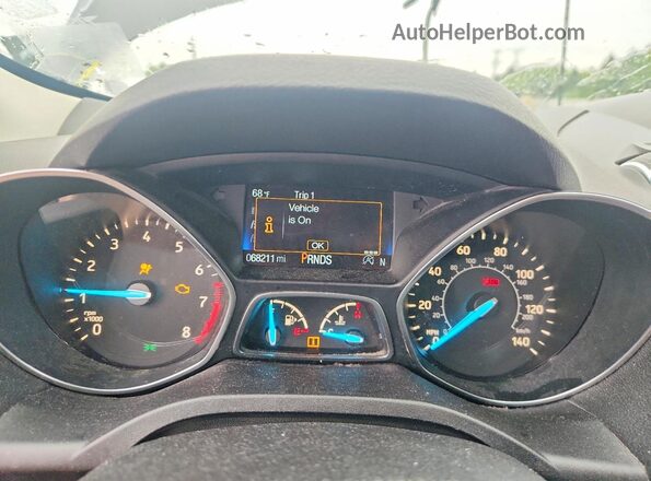 1FMCU9GD6KUB49941 2019 FORD ESCAPE Серый Вид щитка приборов