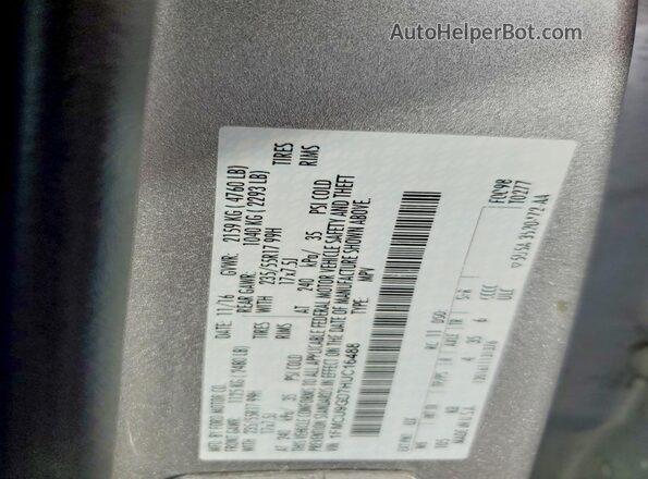 1FMCU9GD7HUC16488 2017 FORD ESCAPE Silver 360 interior view