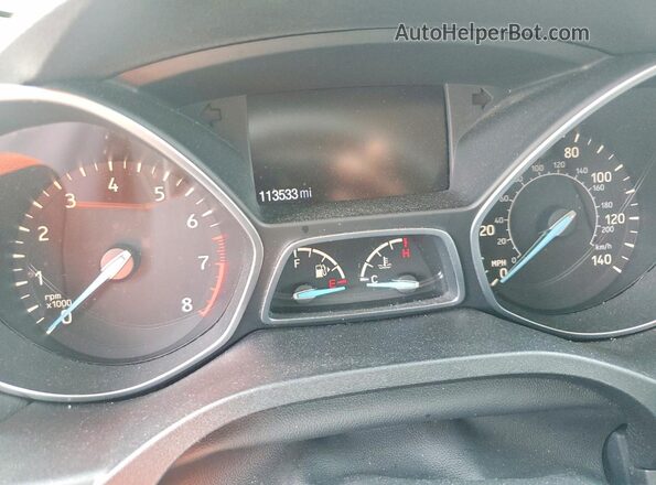 1FMCU9GD7HUC16488 2017 FORD ESCAPE Silver Instrument cluster view