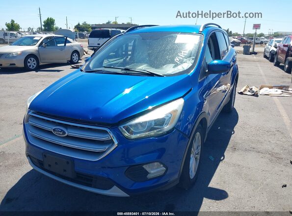 1FMCU9GD7HUC32285 2017 FORD ESCAPE Blue Передня ліва чверть