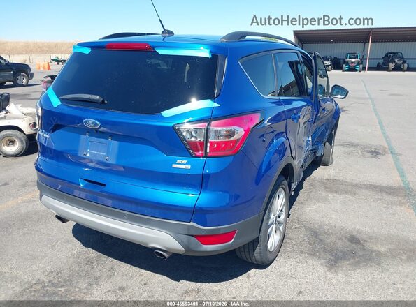 1FMCU9GD7HUC32285 2017 FORD ESCAPE Blue Задня права чверть