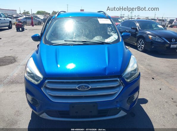 1FMCU9GD7HUC32285 2017 FORD ESCAPE Blue Вид щитка приладів