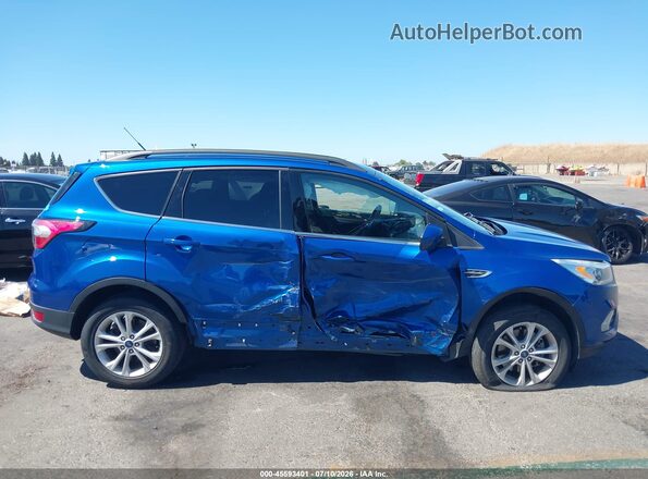 1FMCU9GD7HUC32285 2017 FORD ESCAPE Blue Вид задньої частини салону