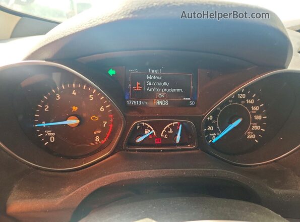 1FMCU9GD7HUD61630 2017 FORD ESCAPE White Սարքավորումների վահանակի տեսք