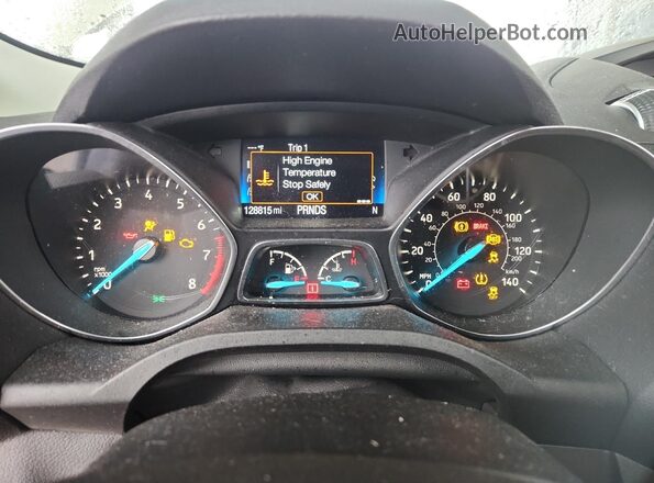 1FMCU9GD7HUE72713 2017 FORD ESCAPE Желто-коричневый Вид щитка приборов
