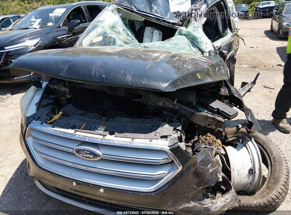 1FMCU9GD7JUA72978 2018 FORD ESCAPE Black Widok zestawu wskaźników