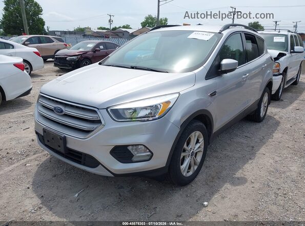 1FMCU9GD7JUA86735 2018 FORD ESCAPE Silver Front left