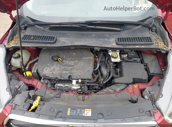 1FMCU9GD7JUC00118 2018 FORD ESCAPE Red Vista trasera