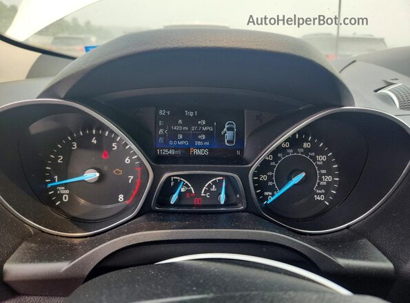 1FMCU9GD7JUC86062 2018 FORD ESCAPE White Вид щитка приладів