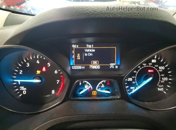 1FMCU9GD7JUD21697 2018 FORD ESCAPE Красный Вид щитка приборов