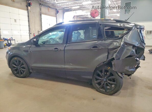 1FMCU9GD7KUB03941 2019 FORD ESCAPE Gray Trasero izquierdo