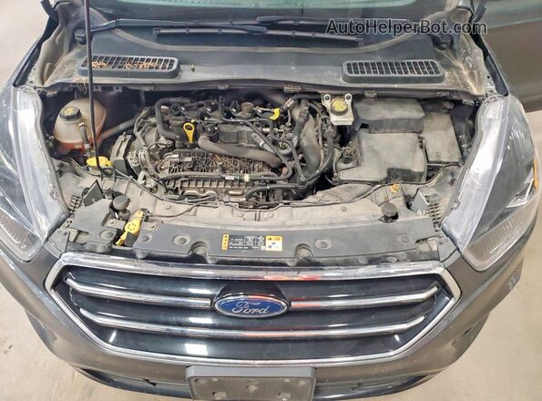 1FMCU9GD7KUB03941 2019 FORD ESCAPE Gray Vista del compartimento del motor