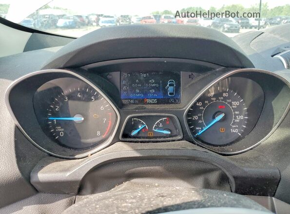 1FMCU9GD7KUB71396 2019 FORD ESCAPE Silver Вид щитка приладів