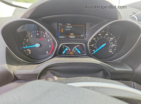 1FMCU9GD7KUC07071 2019 FORD ESCAPE Gray Instrument cluster view