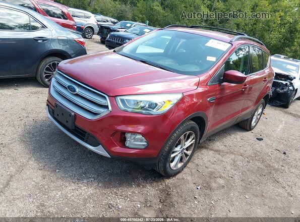 1FMCU9GD8HUA56931 2017 FORD ESCAPE Red Առջևի ձախ երեք քառորդ տեսարան