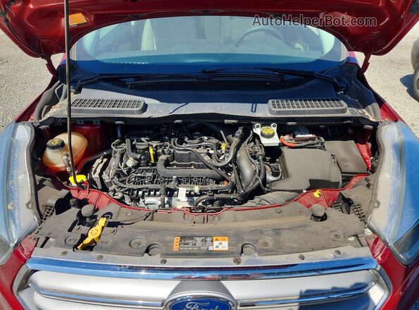 1FMCU9GD8HUA95227 2017 FORD ESCAPE Red Widok komory silnika