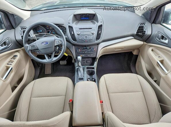 1FMCU9GD8HUB79919 2017 FORD ESCAPE Gray Widok deski rozdzielczej