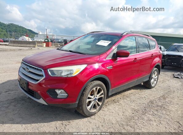 1FMCU9GD8JUA51024 2018 FORD ESCAPE Red Front left