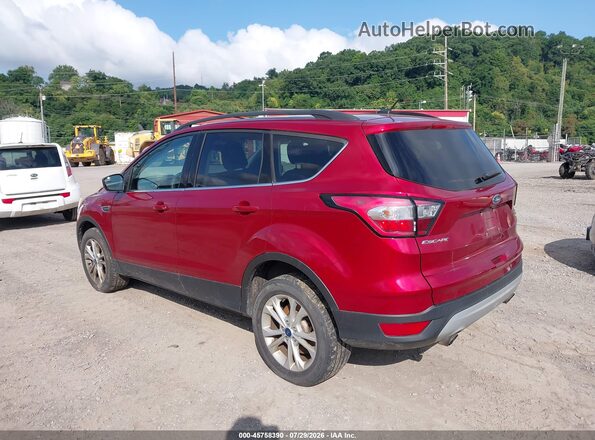1FMCU9GD8JUA51024 2018 FORD ESCAPE Red Rear left