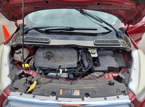 1FMCU9GD8JUA55610 2018 FORD ESCAPE Red Շարժիչի բաժամունքի տեսք