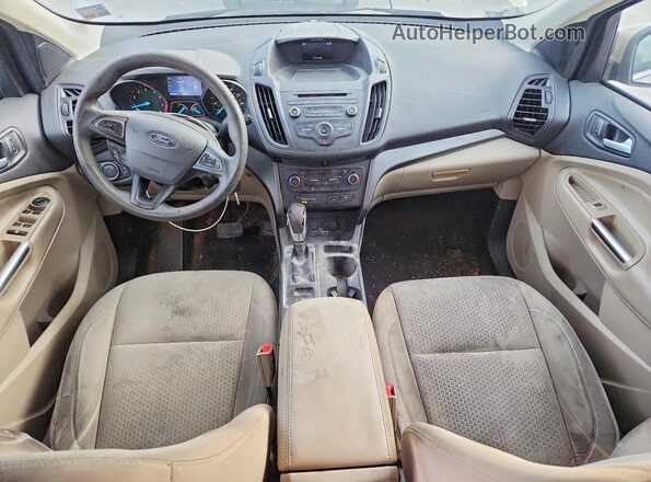 1FMCU9GD8JUA66378 2018 FORD ESCAPE Beige Widok deski rozdzielczej