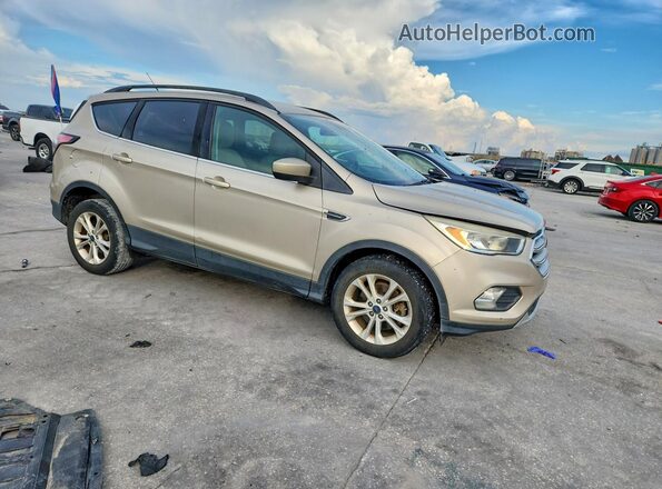 1FMCU9GD8JUA66378 2018 FORD ESCAPE Beige Przód prawy