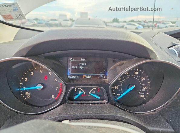 1FMCU9GD8JUA66378 2018 FORD ESCAPE Beige Widok zestawu wskaźników