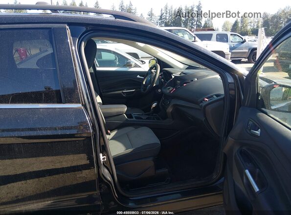 1FMCU9GD8JUA86811 2018 FORD ESCAPE Black Вид салону спереду