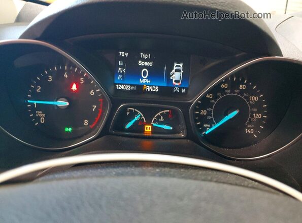 1FMCU9GD8JUB06877 2018 FORD ESCAPE Gray Vista del cuadro de instrumentos