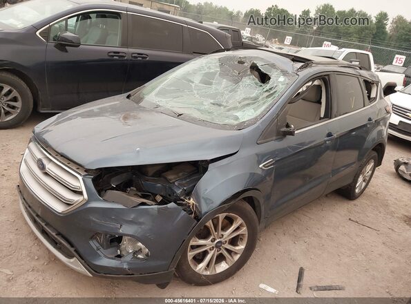 1FMCU9GD8JUC84160 2018 FORD ESCAPE Blue წინა ხედი