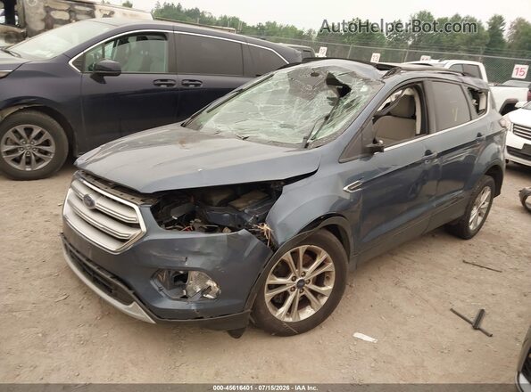 1FMCU9GD8JUC84160 2018 FORD ESCAPE Blue წინა მარცხენა ხედი სამი მეოთხედიდან