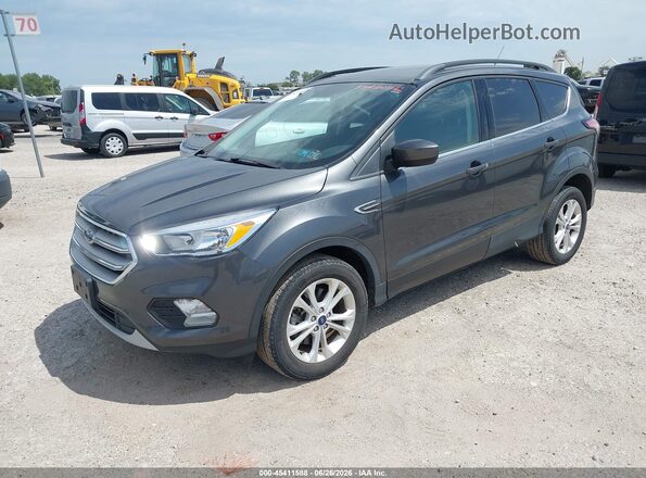1FMCU9GD8JUD08537 2018 FORD ESCAPE Gray Front left