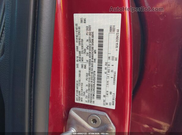 1FMCU9GD8JUD27279 2018 FORD ESCAPE Red Widok komory silnika