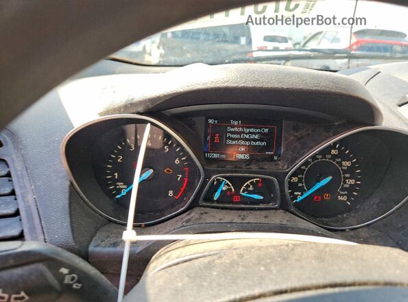 1FMCU9GD8KUB07822 2019 FORD ESCAPE Silver ხელსაწყოთა პანელის ხედი