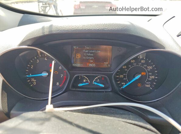 1FMCU9GD8KUB19288 2019 FORD ESCAPE Gray Вид щитка приладів